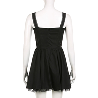 White Lace Panel A-Line Corset Dress  - Thumbnail 8