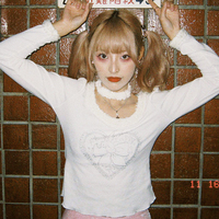 White Heart Fairy Print Long Sleeve Shirt  - Thumbnail 1