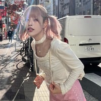 White Heart Fairy Print Long Sleeve Shirt  - Thumbnail 3