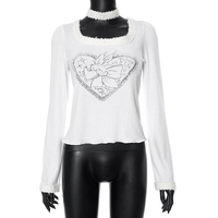 White Heart Fairy Print Long Sleeve Shirt  - Thumbnail 5