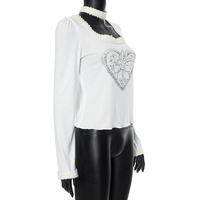 White Heart Fairy Print Long Sleeve Shirt  - Thumbnail 6