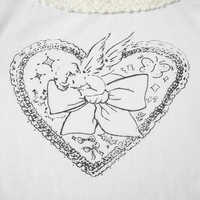 White Heart Fairy Print Long Sleeve Shirt  - Thumbnail 8