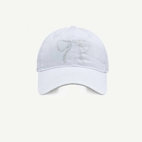 Bow Ribbon Rhinestone Baseball Cap  - Thumbnail 3