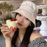 Bow Ribbon Bucket Hat - Thumbnail 5