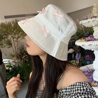 Bow Ribbon Bucket Hat - Thumbnail 8