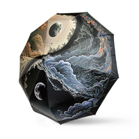 Moon Tai Chi fully automatic sunshade sun protection UV sun umbrella - Thumbnail 2