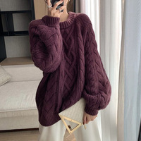 Korean Fashion Chic Knitted Sweater - Thumbnail 4