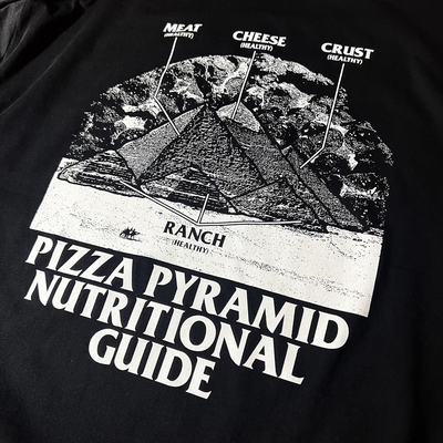 Pizza pyramid nutritional guide - t shirt