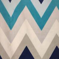 Chevron Blues Velvet - Thumbnail 3