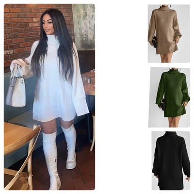 Sweater dress-td - Thumbnail 3