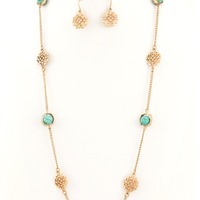 Mariam Filigree Necklace Set - Thumbnail 2