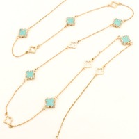 Crystal Clover Necklace Set - Thumbnail 1