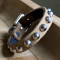 1-Row Mini Standard Cones Champagne Wristband - Thumbnail 4