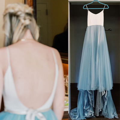 Wedding Dresses Bridal Gown Spaghetti Straps Tulle 