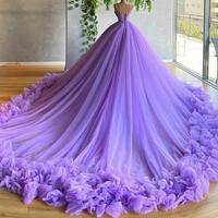 Wedding Dresses with Train prom dress，1633 - Thumbnail 2