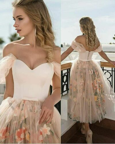 A line long evening dress Prom Dress，1637