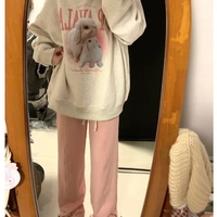 Rabbit Print Crew Neck Sweatshirt  - Thumbnail 7