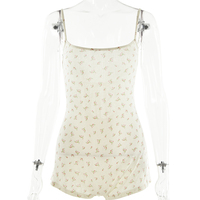 Floral Open Back Playsuit  - Thumbnail 6