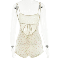 Floral Open Back Playsuit  - Thumbnail 8