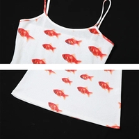 Goldfish Print Ribbed Mini Dress  - Thumbnail 7