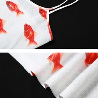 Goldfish Print Ribbed Mini Dress  - Thumbnail 8