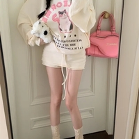 Cat Question Mark Graphic Print Loose Sweatshirt  - Thumbnail 2