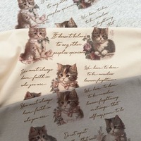 Cat Letter Print Loose Sweatshirt  - Thumbnail 6