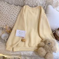 Snack Print Loose Fleece Pullover  - Thumbnail 8