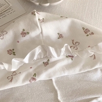 Bow Rose Print Loose Hoodie - Thumbnail 6