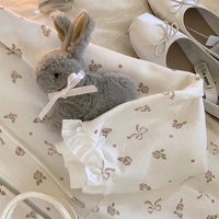 Bow Rose Print Loose Hoodie - Thumbnail 7