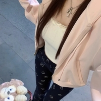 Pink Rabbit Ear Zipper Hoodie  - Thumbnail 8