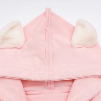 Pink Fluffy Cat Ears Letter Print Sweatshirt  - Thumbnail 6
