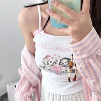 Dog Bow Print Tank Top  - Thumbnail 1