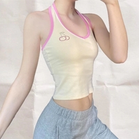 Cherry Rhinestone Patchwork Tank Top  - Thumbnail 1