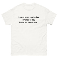 Free Shipping-LEARN FROM YESTERDAY TEE - Thumbnail 2