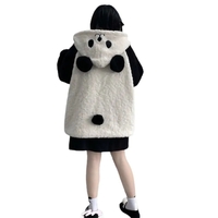 Panda Bear Ear Fleece Hoodie - Thumbnail 8