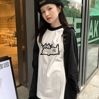 Cat Pixel Print Long Sleeve Shirt  - Thumbnail 8