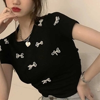 Pearl Bow Short Sleeve Shirt  - Thumbnail 2