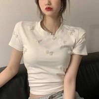 Pearl Bow Short Sleeve Shirt  - Thumbnail 4