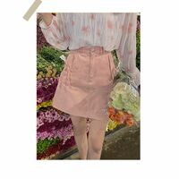 Pink Bow Denim Mini Skirt - Thumbnail 6
