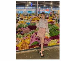 Pink Bow Denim Mini Skirt - Thumbnail 7