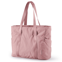 Pink Lightweight Puffy Bucket Tote Bag - Thumbnail 2