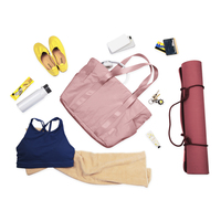 Pink Lightweight Puffy Bucket Tote Bag - Thumbnail 9