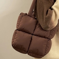 Pink Puffy Quilted Shoulder Bag - Thumbnail 5