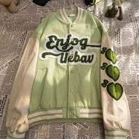 Heart Letter Embroidery Varsity Jacket  - Thumbnail 6