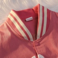 Heart Letter Embroidery Varsity Jacket  - Thumbnail 7