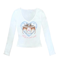 Bear & Gingerbread V Neck Long Sleeve Shirt  - Thumbnail 5