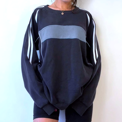 90s sporty splice sweatshirt