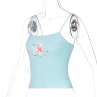 Blue Lamb Print Tank Top  - Thumbnail 3