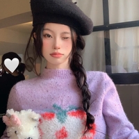 Strawberry Turtleneck Sweater  - Thumbnail 3